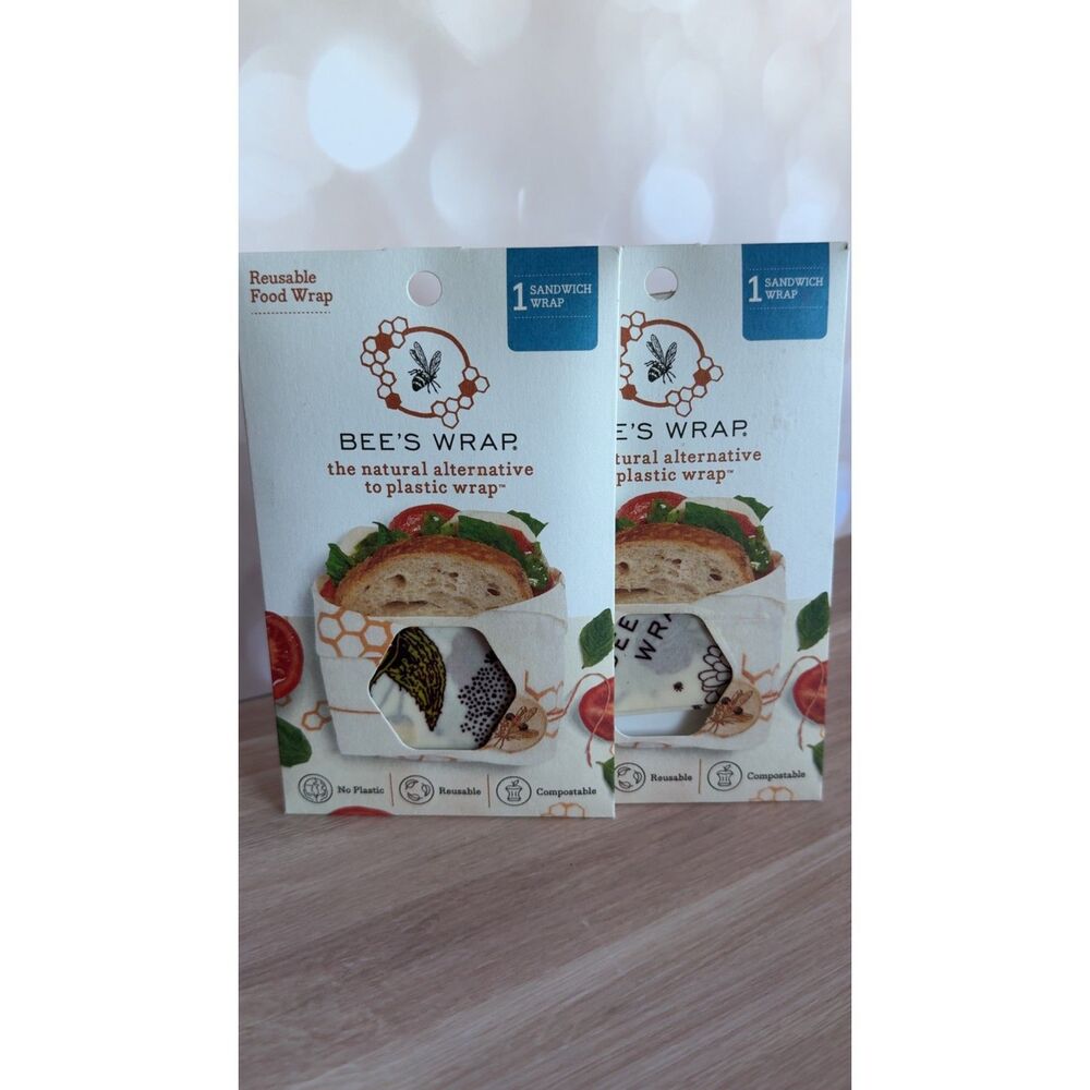 Bee's Wrap Reusable Food Wrap | 2 Pack | NWT